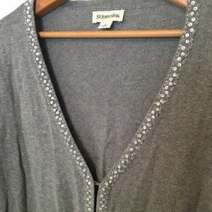 ST. John’s Bay gray sequence cardigan